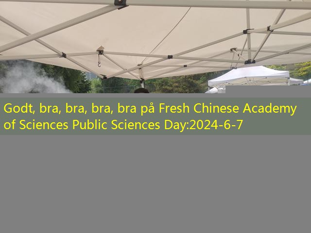 Godt, bra, bra, bra, bra på Fresh Chinese Academy of Sciences Public Sciences Day